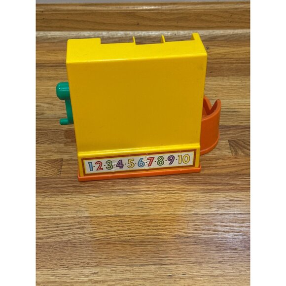 Vintage Fisher-Price Register Toy With Coins 1974 Yellow Red Blue - Picture 5 of 7